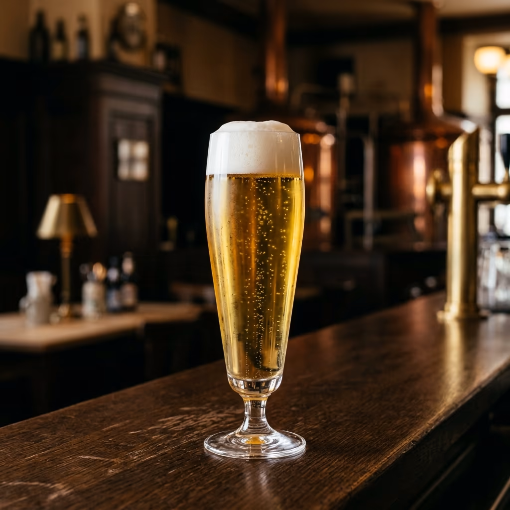 German Pils in a brewery setting